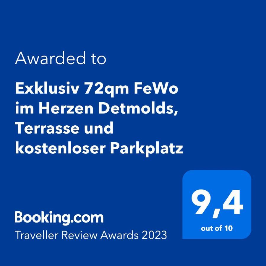 Exklusiv 72Qm Fewo Im Herzen Detmolds, Terrasse Und Kostenloser Parkplatz Zewnętrze zdjęcie
